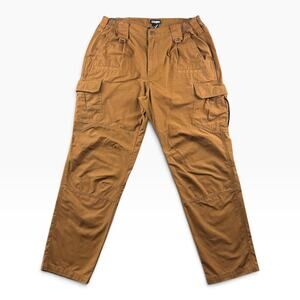 CQR Tactical Cargo Pants Mens 34x32 Brown Ripstop Military Workwear Hiking